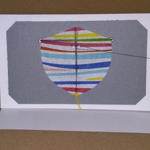 Rainbow stripe #1 miniature kites