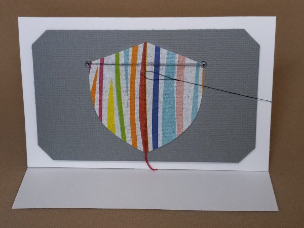 Rainbow stripe #2 miniature kites